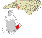 Mecklenburg County North Carolina Incorporated and Unincorporated areas Mint Hill highlighted